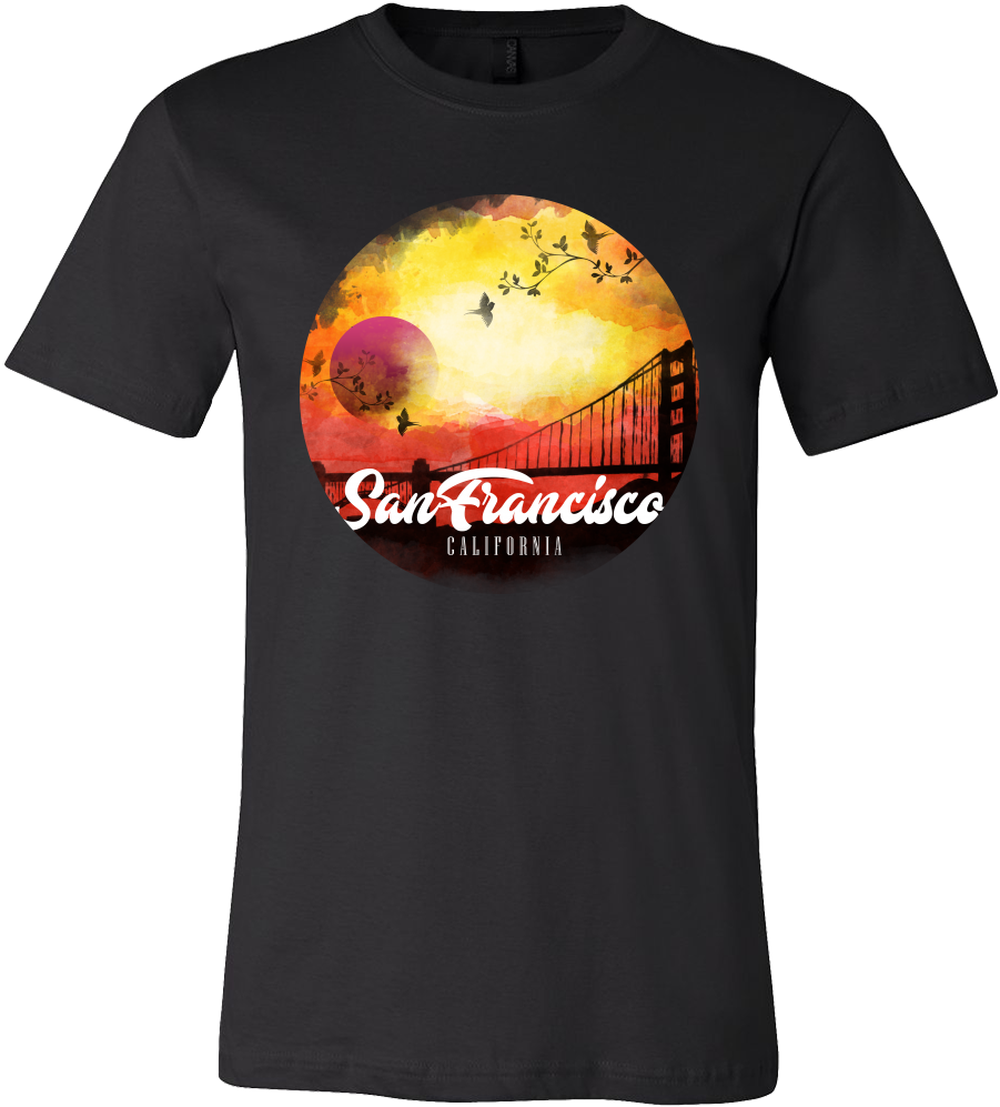 San Francisco California Horizon Sunset Skyline Ca - Boo Y All Shirt (1000x1000), Png Download