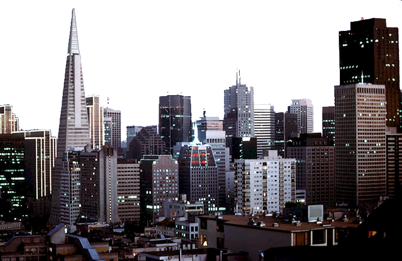 San Francisco - San Francisco Skyline (795x516), Png Download