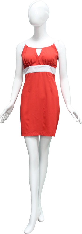 View Larger Image Fashion Supplier - Red Dress Mannequin Png (669x1004), Png Download