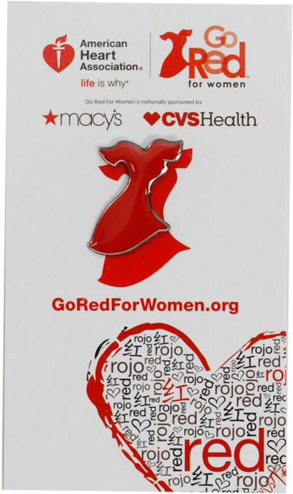 Image - Love Your Heart Red Dress Pin (700x700), Png Download