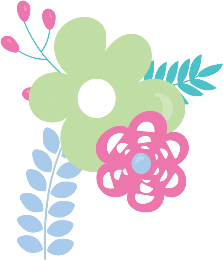 Vector Flor Flores Floral Pastel - Circle (1024x1024), Png Download