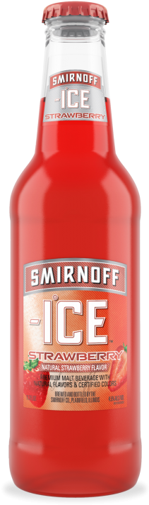 Smirnoff Ice Strawberry - Smirnoff Ice Raspberry Malt (285x800), Png Download