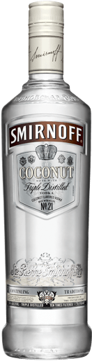 Smirnoff Coconut Vodka - Coconut Vodka (240x570), Png Download