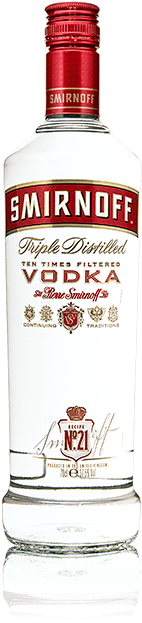 1 Spirits Brand - Smirnoff Vodka Red No. 21 80@ (325x700), Png Download