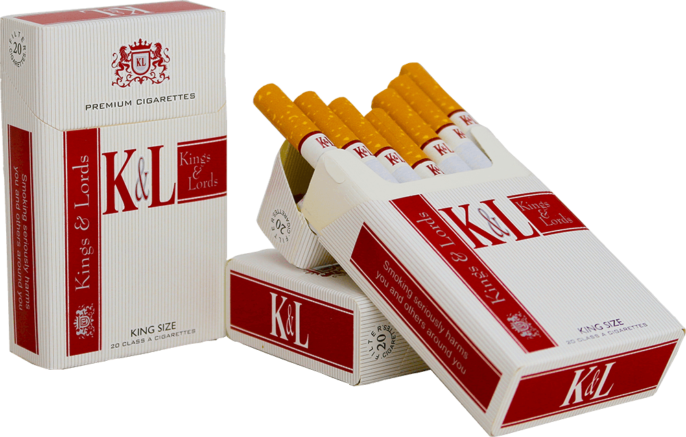 Kings & Lords - Box 20 Rounded Corners Cigarette (1000x637), Png Download