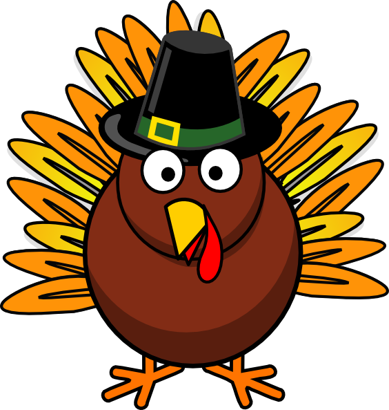 Round Turkey Clip Art Minus Double Tail Clip Art - Turkey Clipart (564x593), Png Download