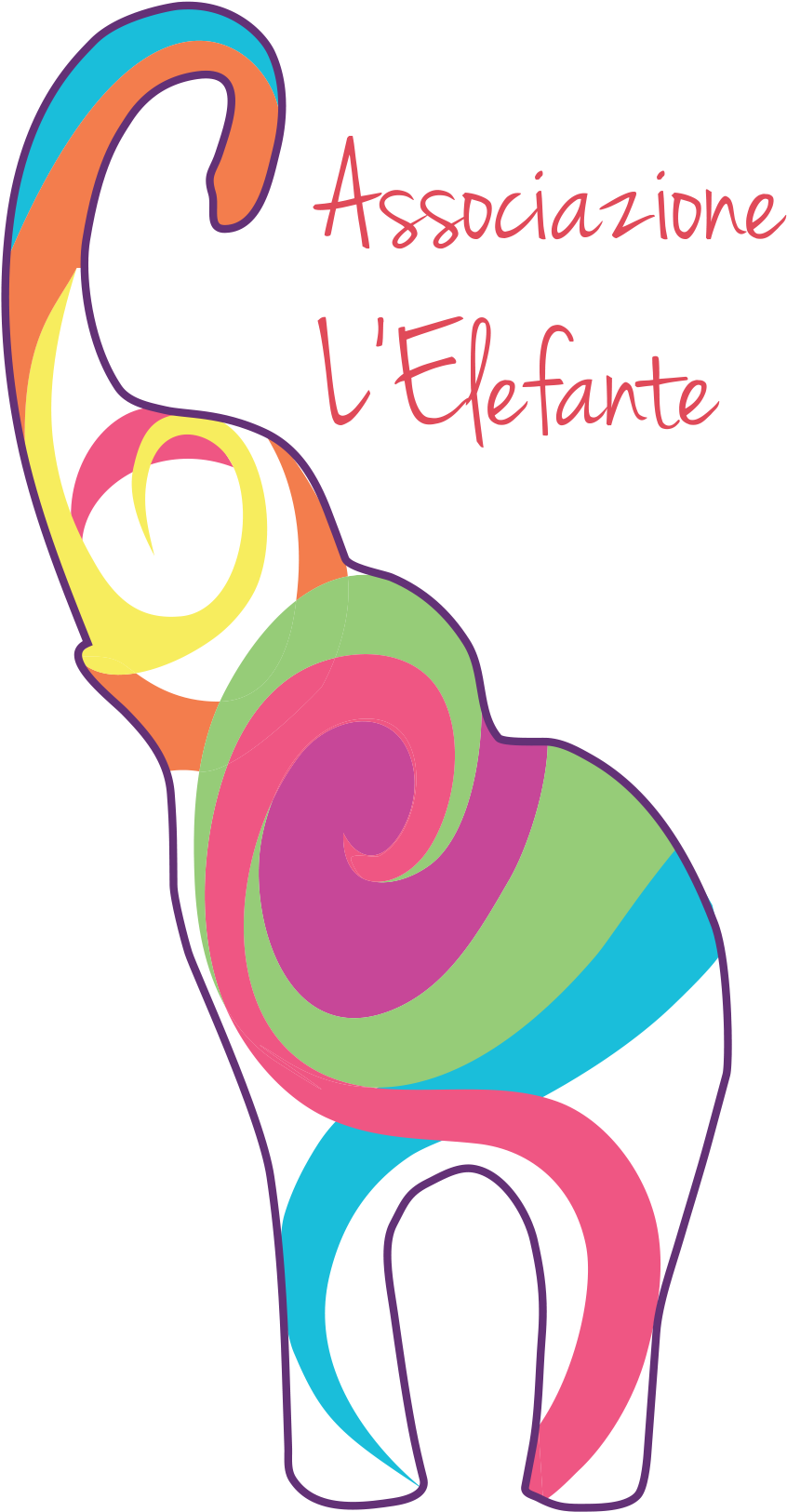 Elefante-colorato (1006x1987), Png Download