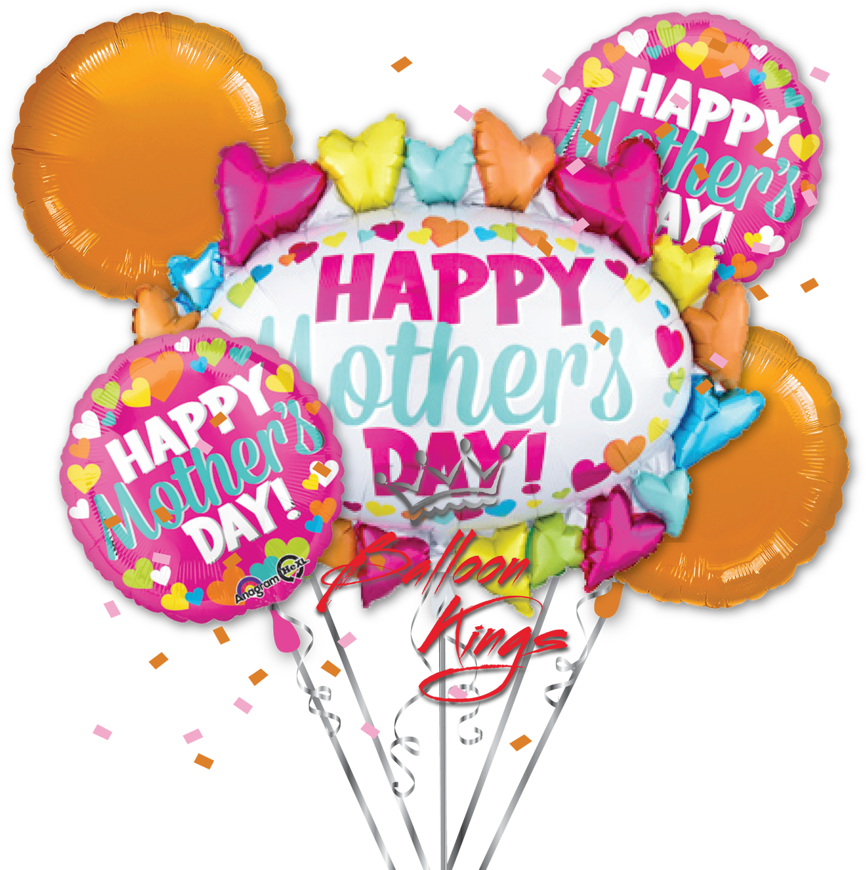 Mothers Day Marquee Bouquet - Mothers Day Balloons Png (1280x1280), Png Download