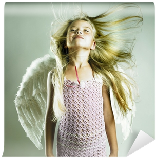Fotomural Hermosa Niña Feliz Con Alas De Ángel • Pixers® - Princess Of The Infinite [book] (400x400), Png Download