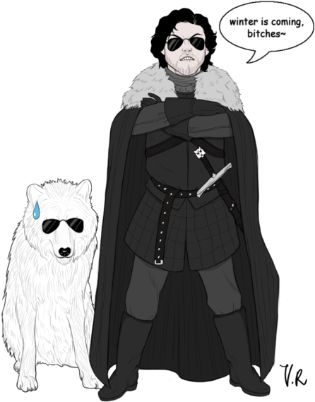 Oh Jon - Drawing (500x638), Png Download