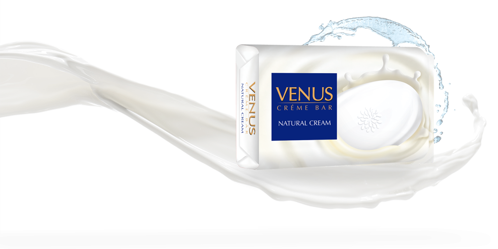Venus Natural Cream Soap (988x494), Png Download