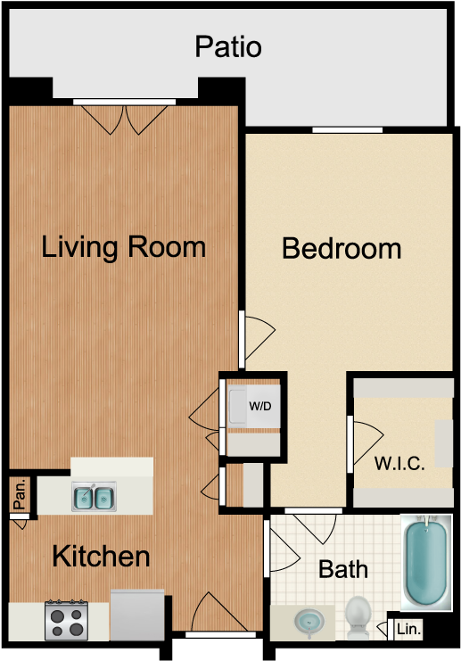 Rusty Nail Furnish This Floor Plan - Floor Plan (750x750), Png Download