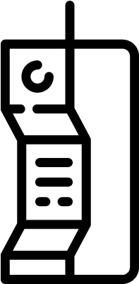 Old Mobile Phone Vector - Old Cell Phone Icon (400x400), Png Download