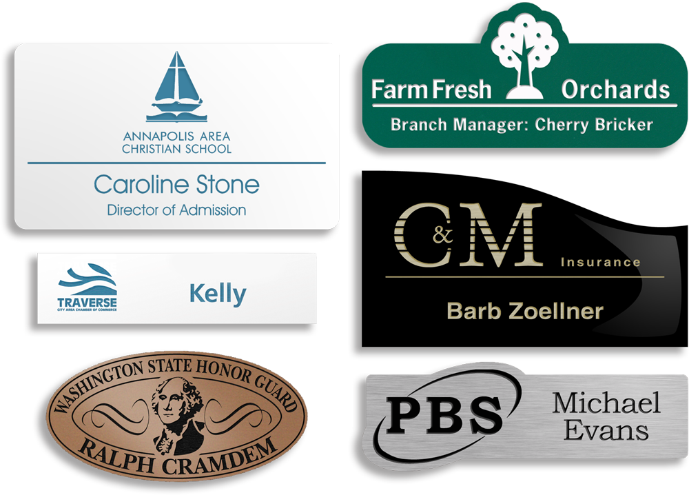Plastic Name Tags - Plastic Name Tag W/ Bar Pin (3"x1.5") Quantity(1) (1000x718), Png Download