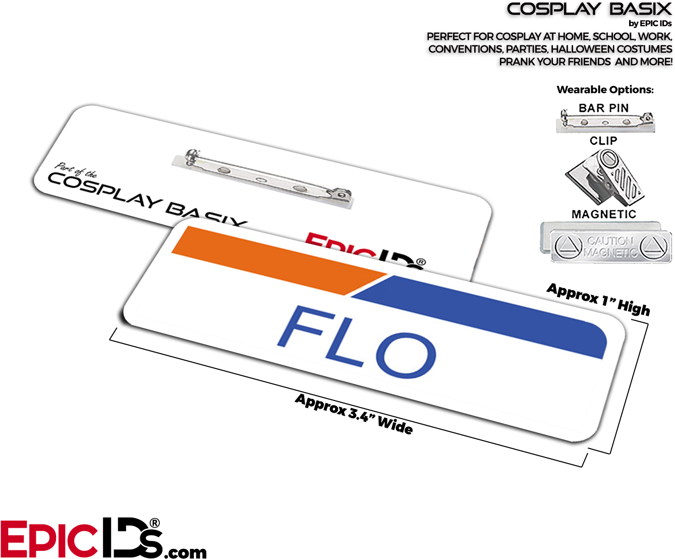 Flo From Progressive Insurance Cosplay Id Name Tag - Mr Robot Computer Repair With A Smile Png (1417x1181), Png Download