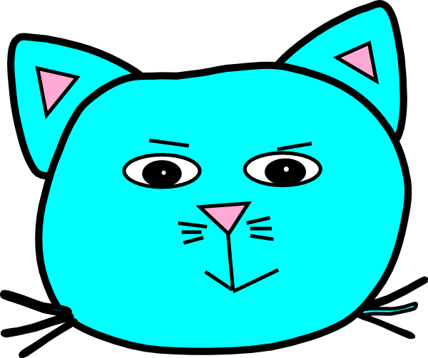 Cat Outline Png Transparent Clipart Siamese Cat Clip - Cat Face Outline (600x503), Png Download