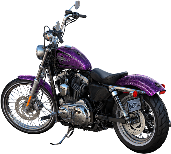 2014 Harley Davidson Seventy Two - Harley Davidson Seventy Two Purple (820x700), Png Download