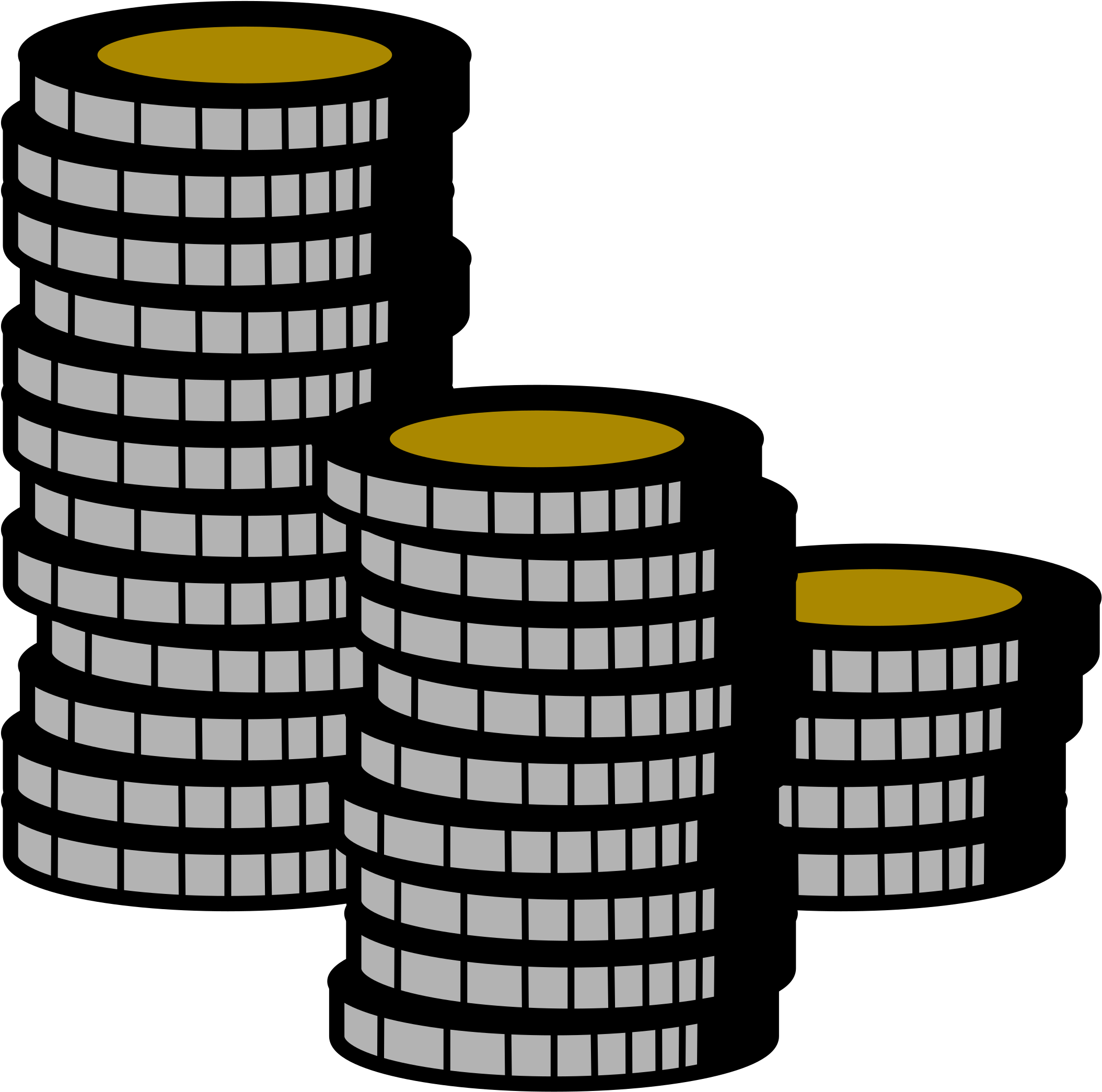Coins Png Transparent Stock - Clip Art Poker Chip (2400x2400), Png Download