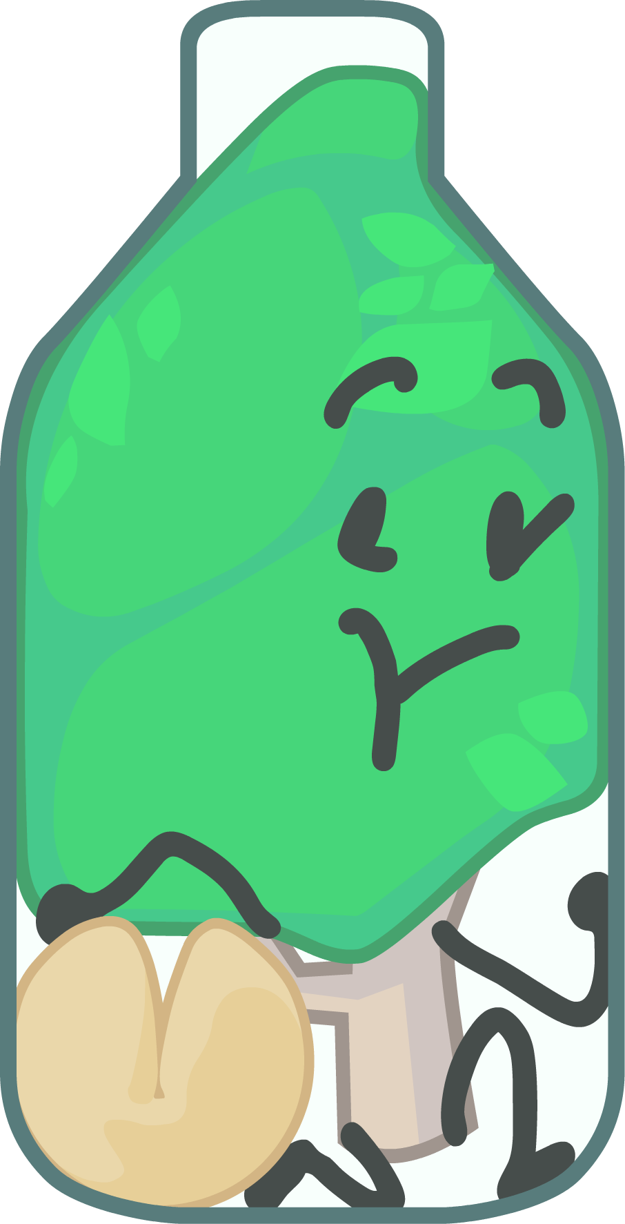 Bottle And Tree - Bfb Bottle And Tree (906x1773), Png Download