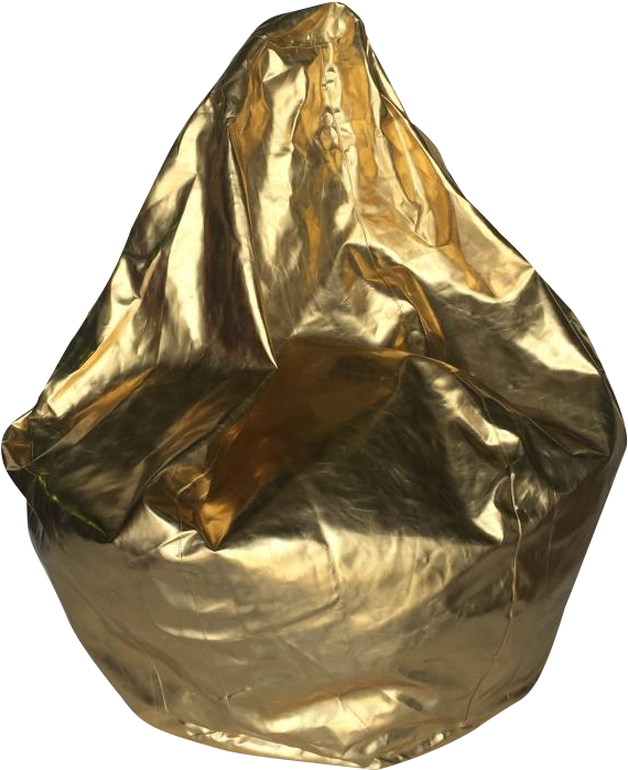 Gold Beanbag (768x768), Png Download