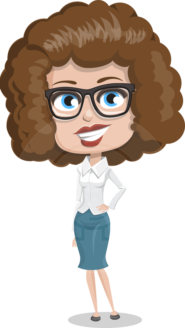 Cindy Smarty Curls - Cartoon (598x1060), Png Download