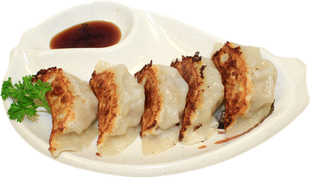 Gyoza/pan Fried Dumpling $5 - Jiaozi (624x356), Png Download