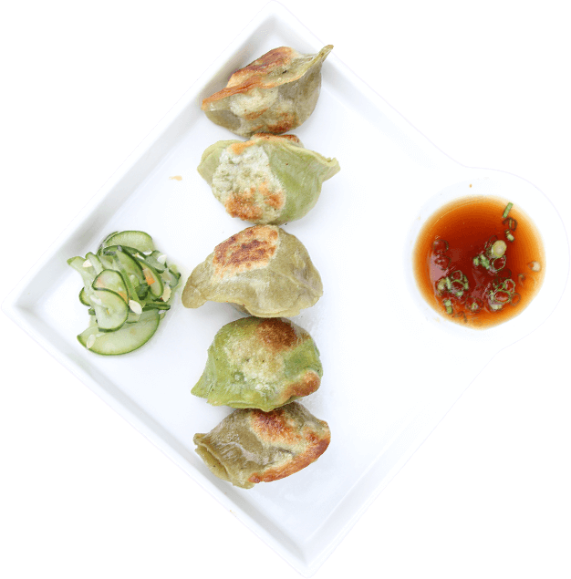 Fried Dumplings - Mandu (626x635), Png Download
