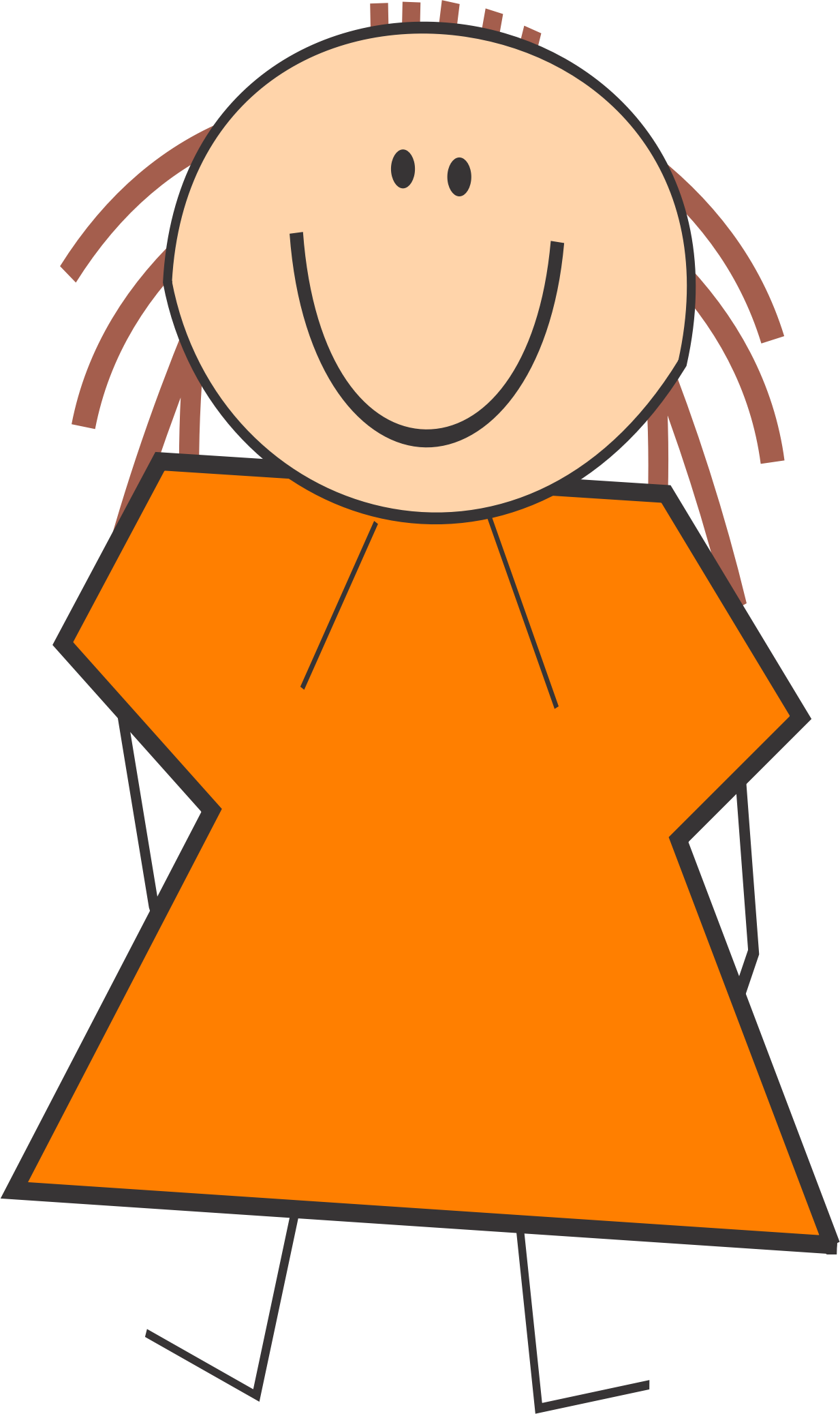 Big Image - Cartoon Mother (1233x2074), Png Download