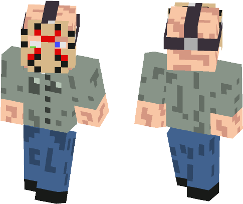 Jason Voorhees Part - Minecraft (584x497), Png Download