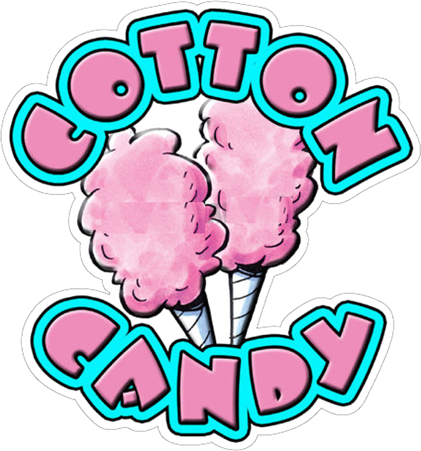 The Ultimate Cotton Candy Vendor - Cotton Candy Clipart (1431x1500), Png Download