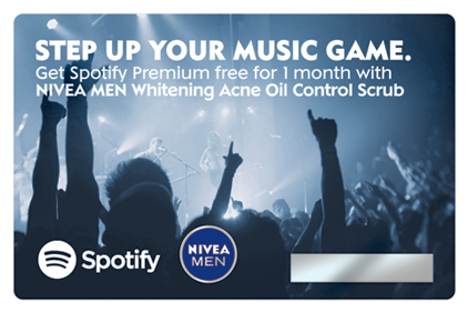 Nivea Men Spotify Scratch Card - Vnina Party Lights Strobe 7 Color Dynamic Ocean Wave (480x280), Png Download