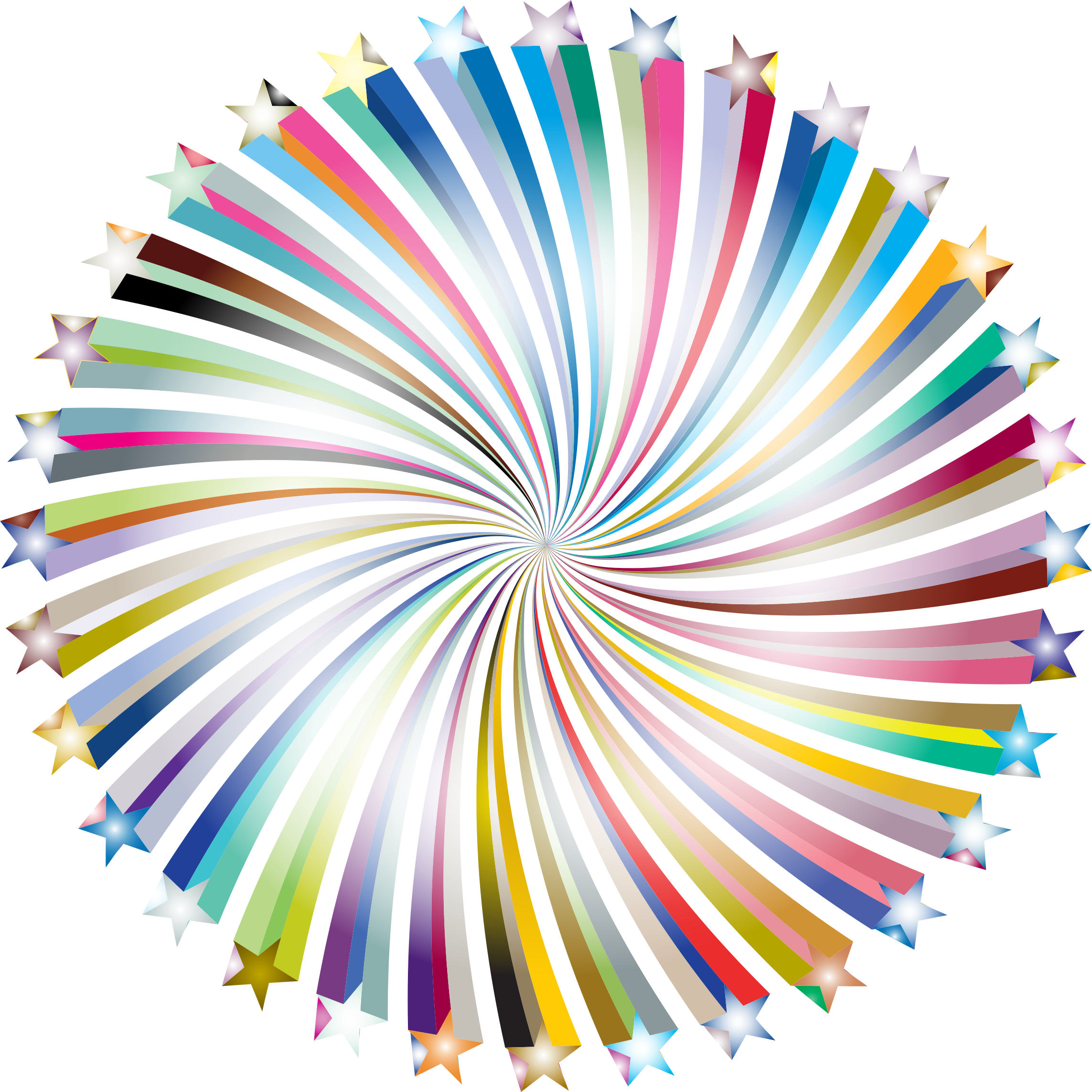 Jpg Stock Clipart Prismatic Vortex Mark Ii Big Image - Rainbow Starburst Png (2286x2286), Png Download