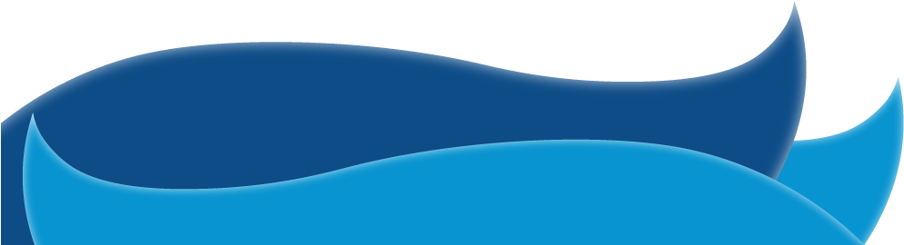 Waves - Electric Blue (1000x359), Png Download