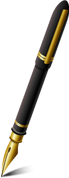 Clip Art Transparent Download Fountain Pen Black Vector - Icon (231x600), Png Download