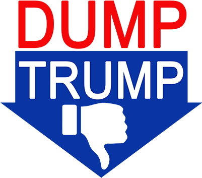 Dump Trump Thumbs Down - Sign (400x365), Png Download