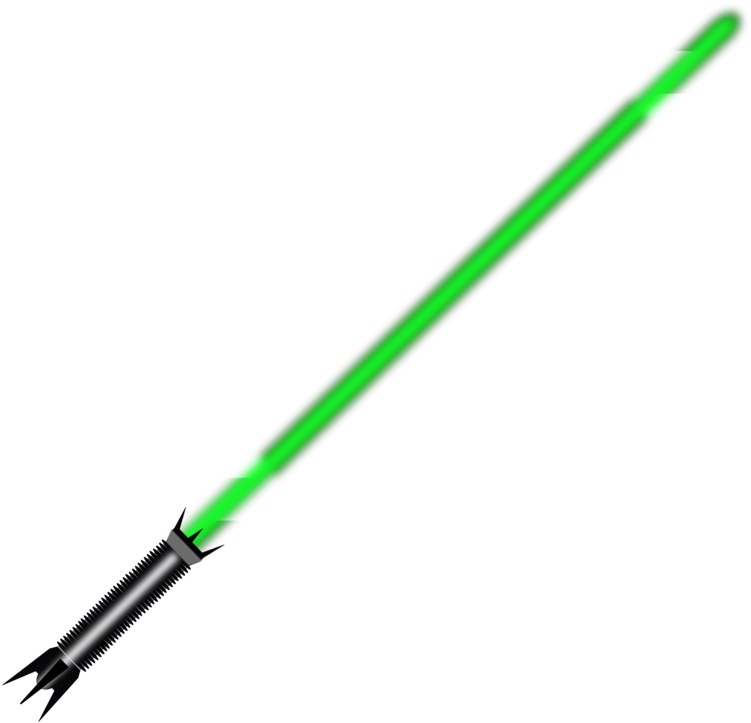Lightsaber Fantasy 2 Vector Clip Art E3vg1h Clipart - Luke Rotj Black Series Lightsaber (600x581), Png Download
