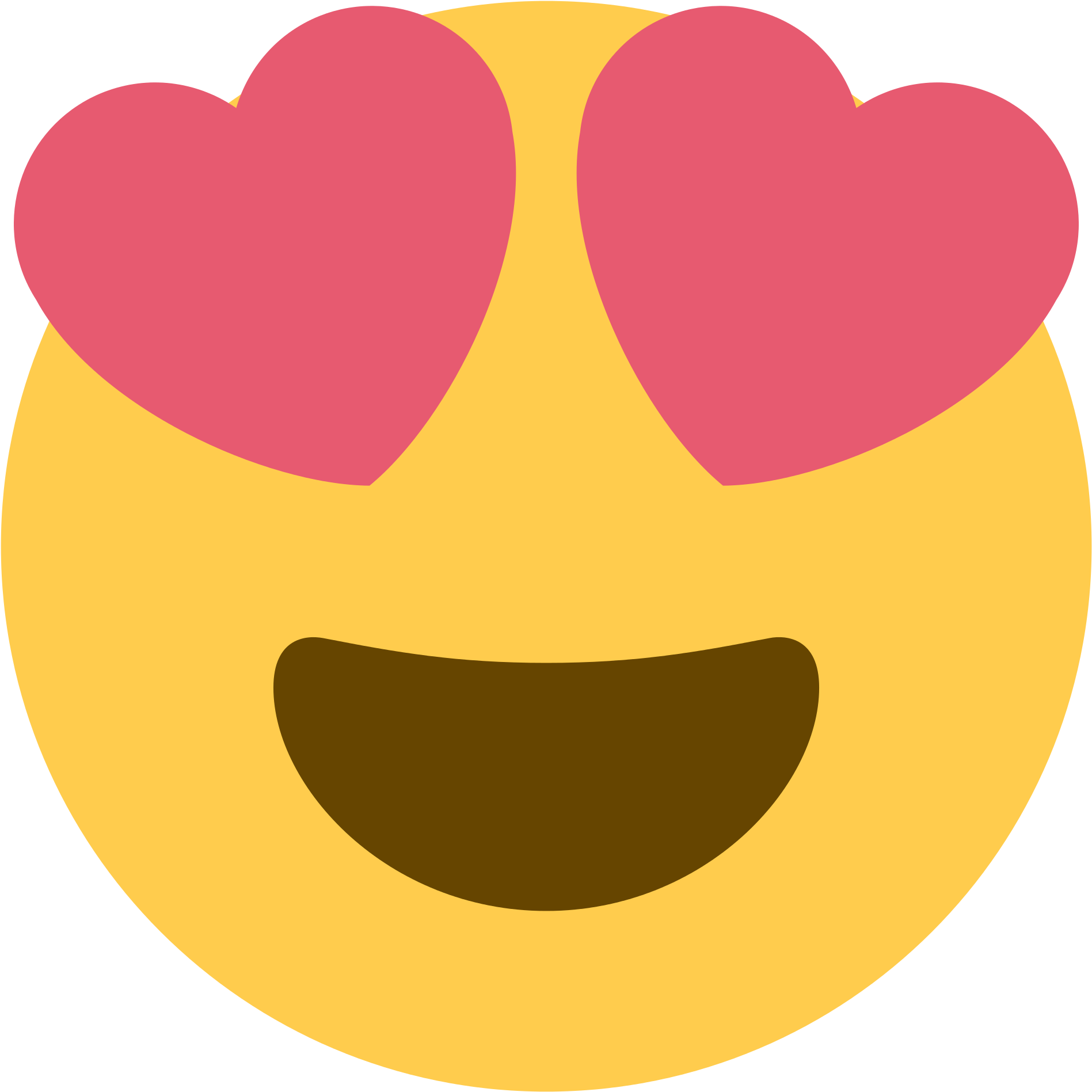 Open - Heart Eyes Emoji Png (2000x2000), Png Download