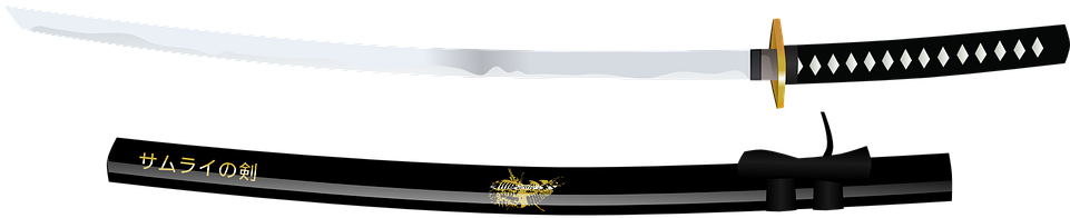 A Samurai Carries An Assortment Of Weapons, But Basically - Katana Withot Backgrond (960x480), Png Download