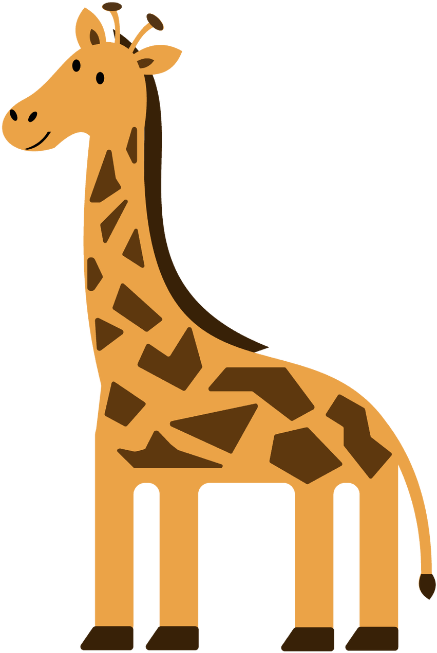 Clipart Giraffe Simple - Clip Art (900x1303), Png Download