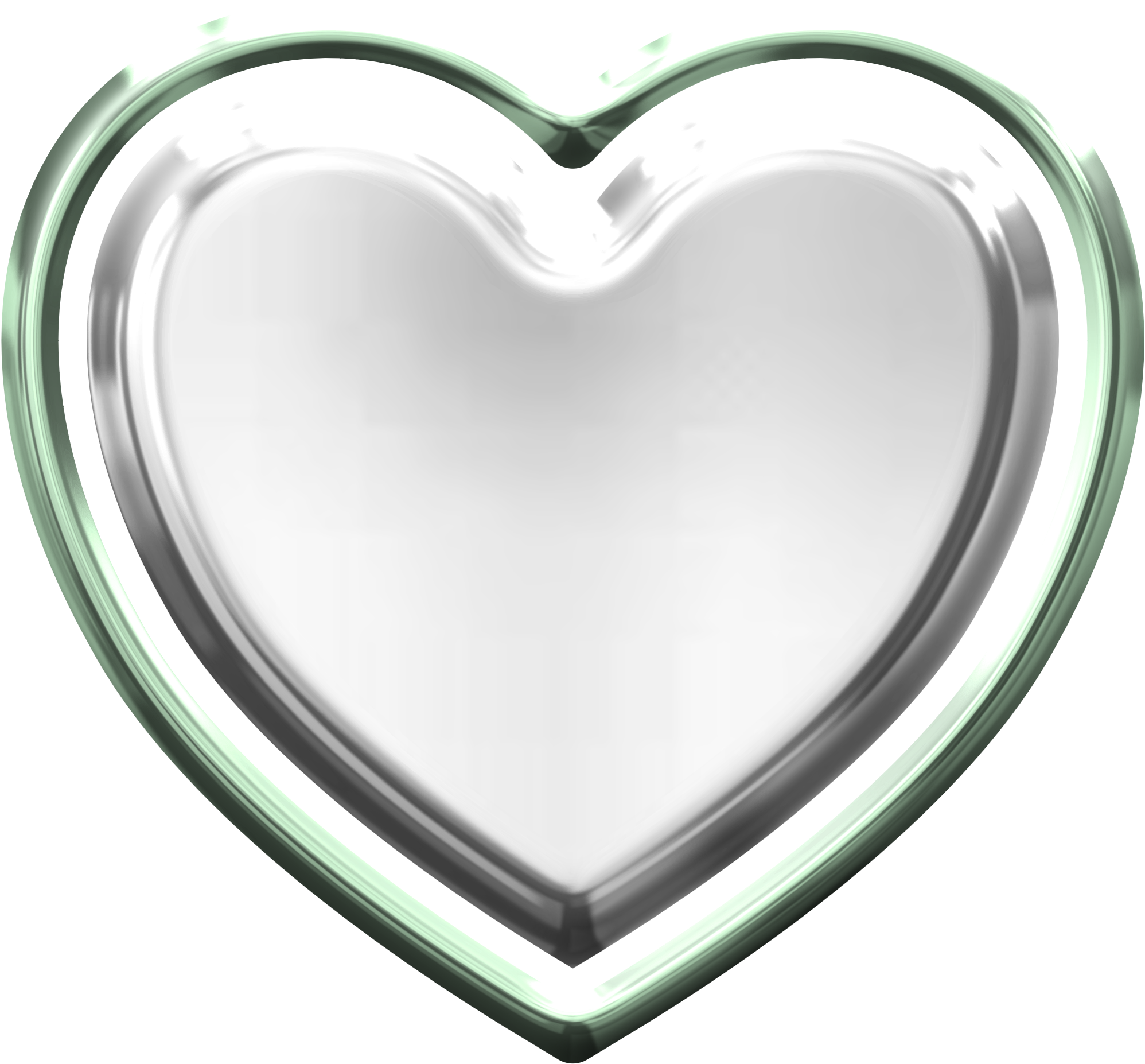 Heart Png Images - Silver Heart Png (2166x2004), Png Download