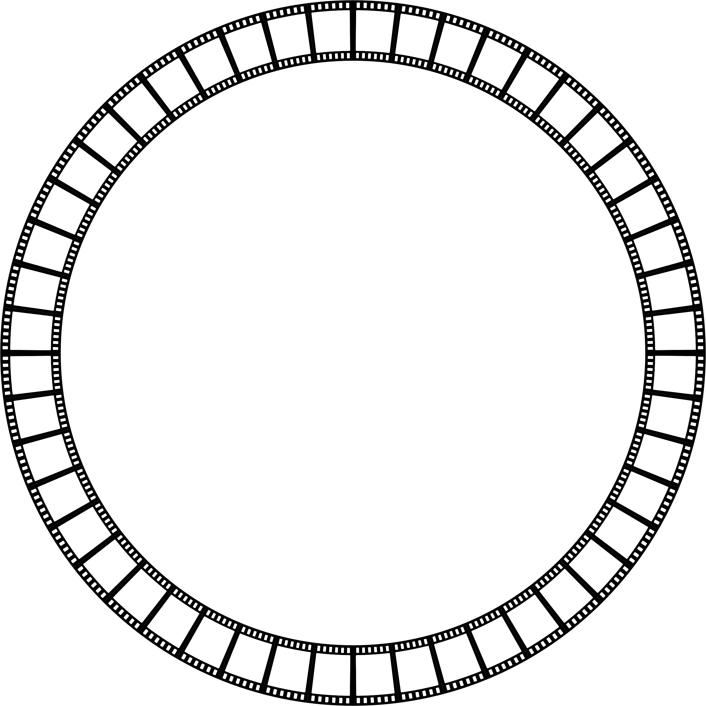 This Free Icons Png Design Of Film Strip Circle Frame (2312x2312), Png Download