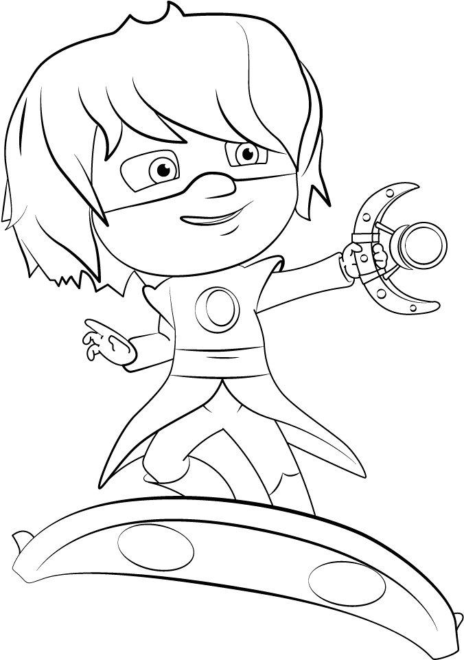 35 Unique Pj Masks Coloring Pages - Pj Masks Romeo Coloring Pages (1024x1024), Png Download