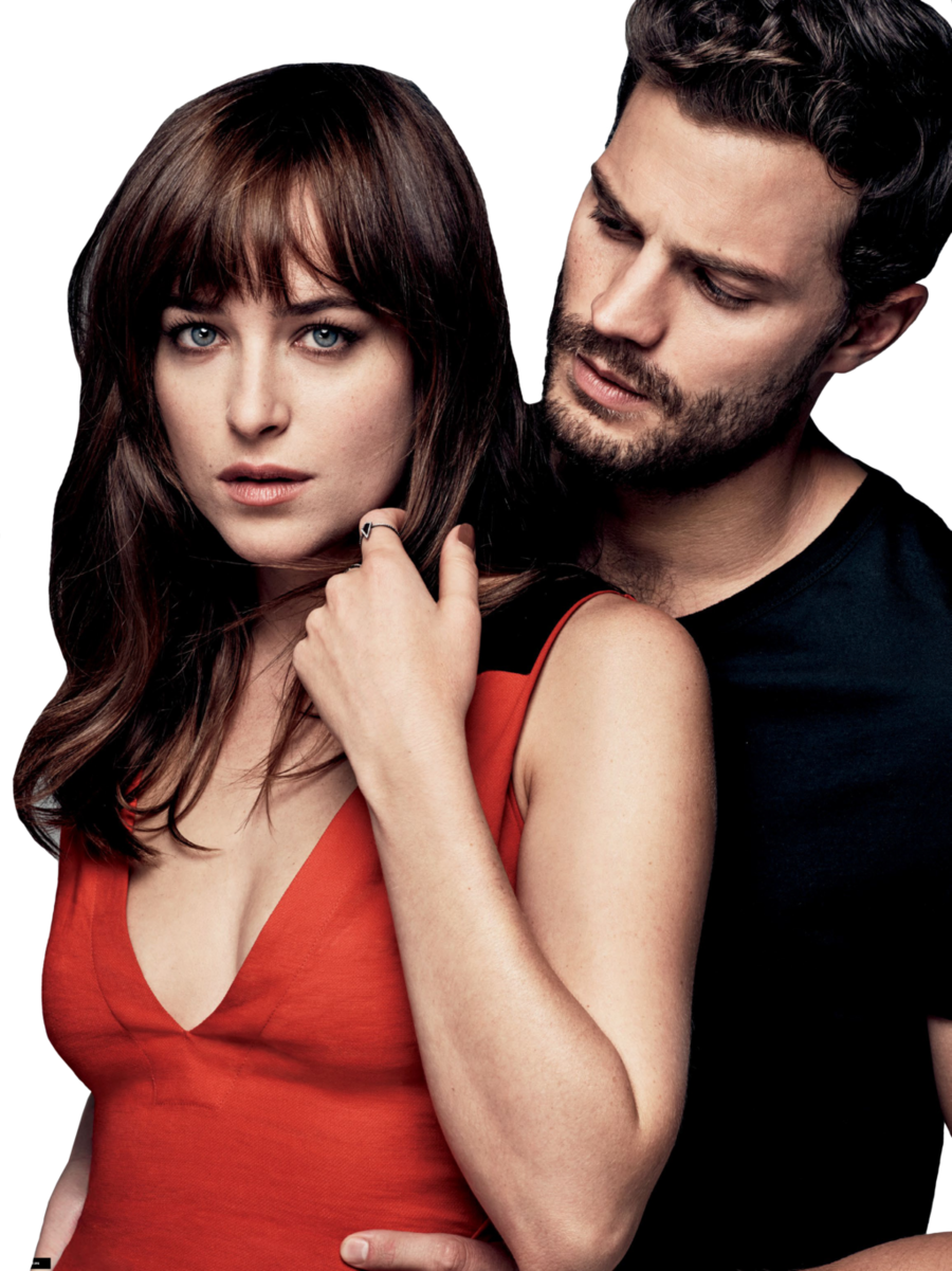 Download Fifty Shades Of Grey Png Clipart Dakota Johnson - Jamie Dornan And Dakota Johnson Glamour (900x1201), Png Download