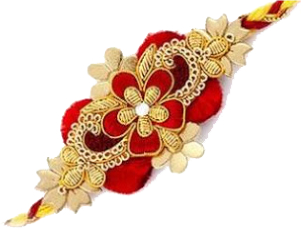 Raksha Bandhan Beautiful Rakhi (640x480), Png Download
