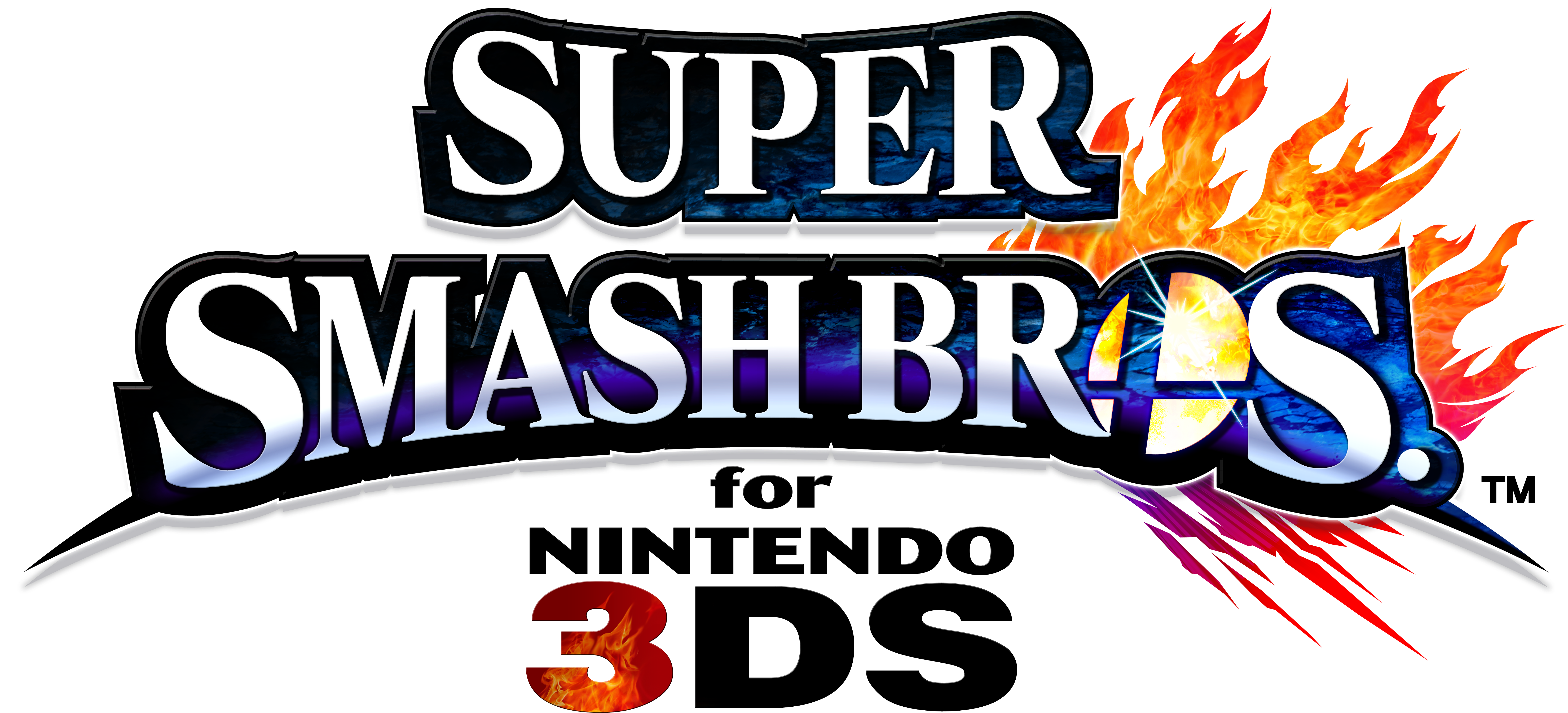 Hd - Super Smash Bros 3ds Logo (6250x3000), Png Download