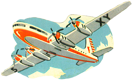 Scrap Image Red Airoplane, Vintage Airplane In The - Vintage Airplane Png (472x284), Png Download