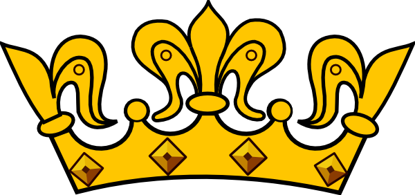 Gold Crown Svg Clip Arts 600 X 282 Px (600x282), Png Download