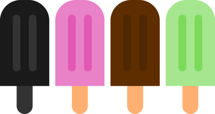 Popsicle Clipart Ice Pops Ice Cream Clip Art - Popsicle Clipart (900x479), Png Download