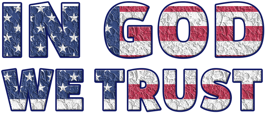 Dacula Memorial Day Parade - God We Trust Patriotic Note Cards (960x412), Png Download