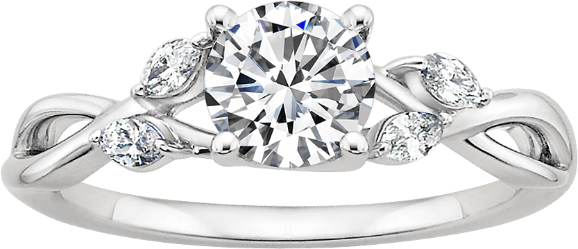 Willow Diamond Ring - Brilliant Earth Willow (850x850), Png Download